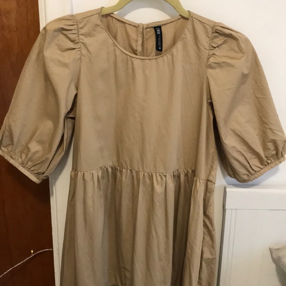 ⛔️SOLD⛔️ Zara puff sleeve tiered poplin dress - Picture 5 of 9